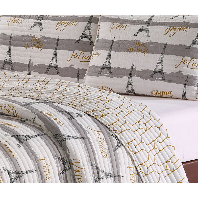 Ensemble de surfaces réversibles Zosia, Courtepointe simple et 3 pièces supplémentaires