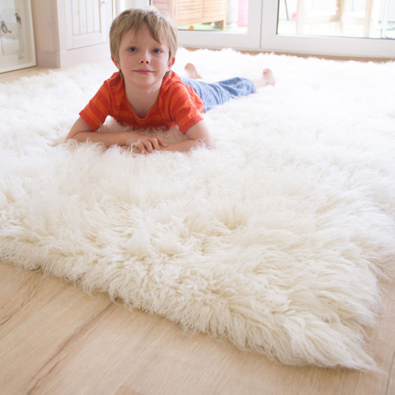 Jeffry Original Greek Flokati Rug Made of Wool 1500 g/m², Rectangle 120 x 180cm