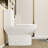 Elongated 17.5" Standard Height One-Piece Toilet Siphonic Flush One-Piece Dual-Flush Toilet (Seat Included)-125361179-125361177