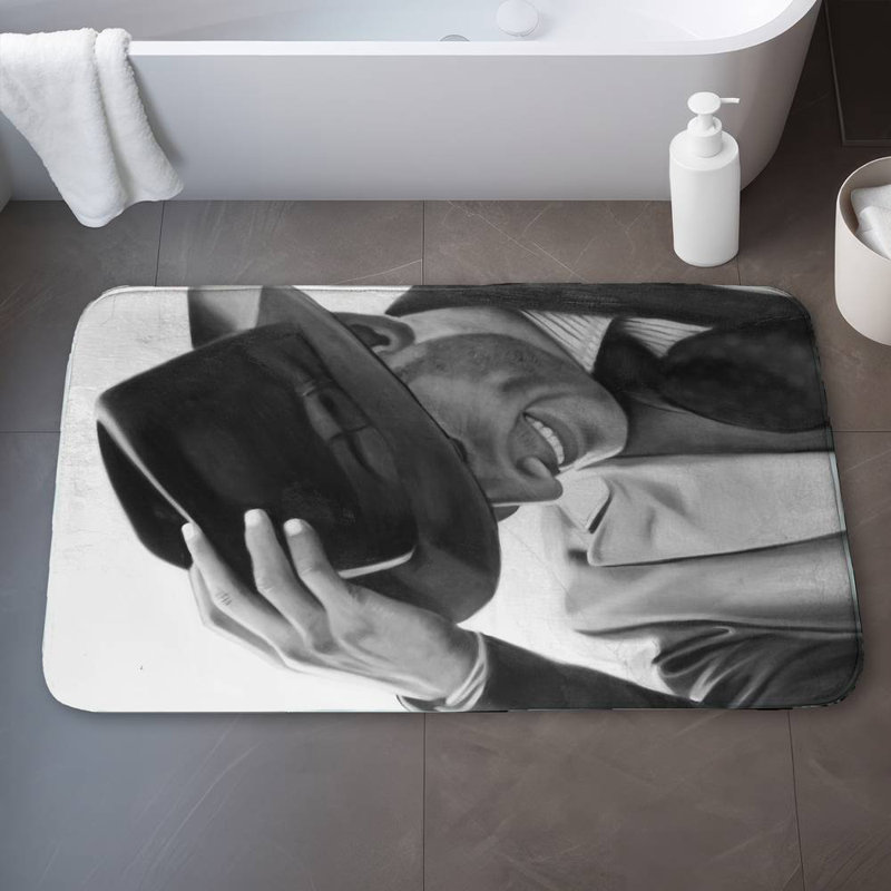 Well-dressed man Bath Mat with Non-Slip Backing - Quick Dry Memory Foam Bathroom Rug - Absorbent - Modern Plush Spa-Style - Machine Washable
