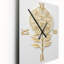 Horloge murale «Flower Of Life Golden Elegance - Abstract Botanicals»-99633507