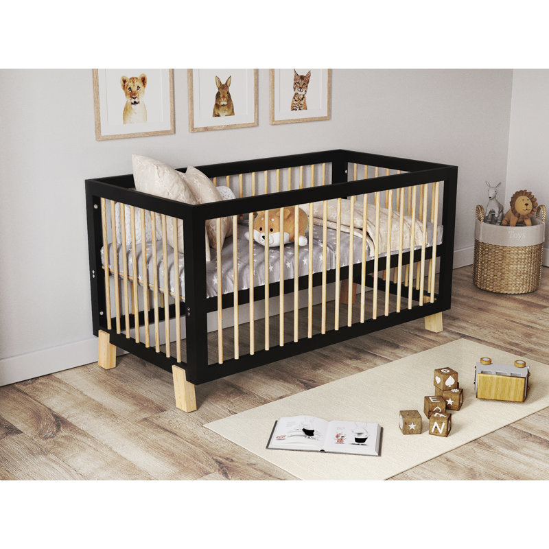 Barling 2 Cot Bed, Anthracite/Pine