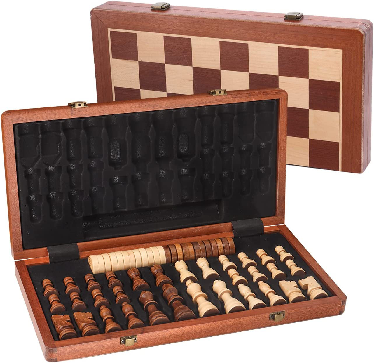 GSE Games & Sports Expert 2-in-1 Chess and Checkers Set & Reviews ...