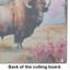 Wood Bison Glass Cutting Board Large