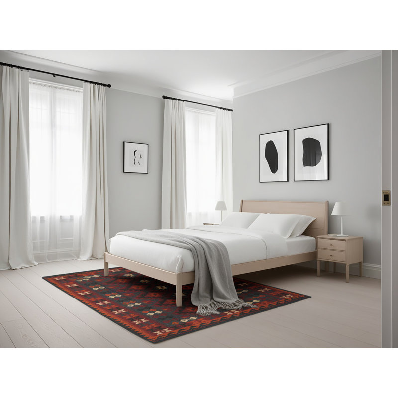 Tapis rouge à motif sud-ouest, Rectangle 5 pi x 7 pi