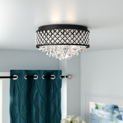 Dawnyelle Glass Flush Mount
