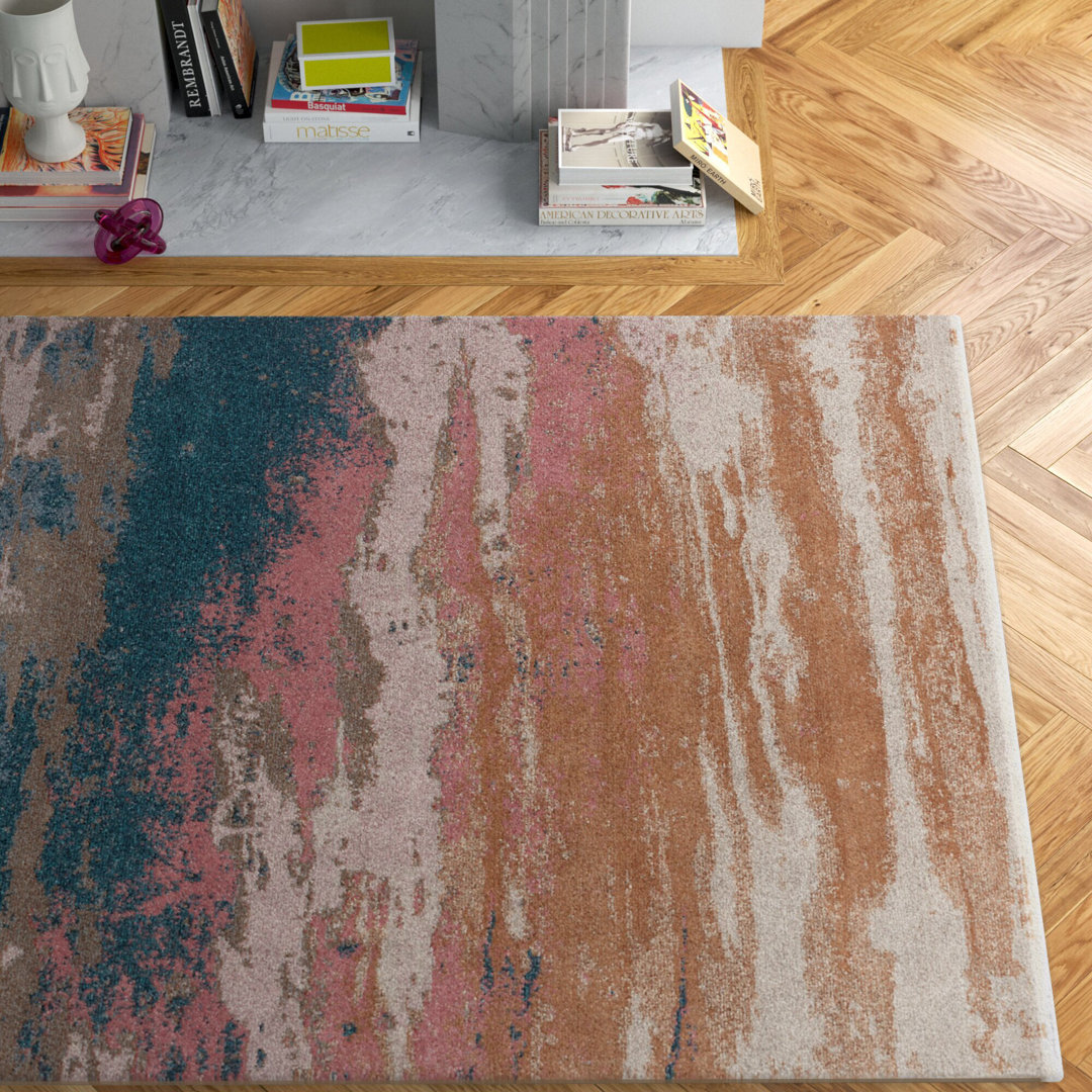 Altunay Abstract Multicolor Area Rug Latitude Run® Rug