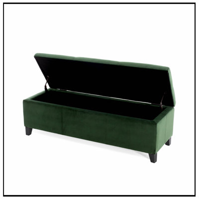 Upholstered Bench with Flip-top Storage