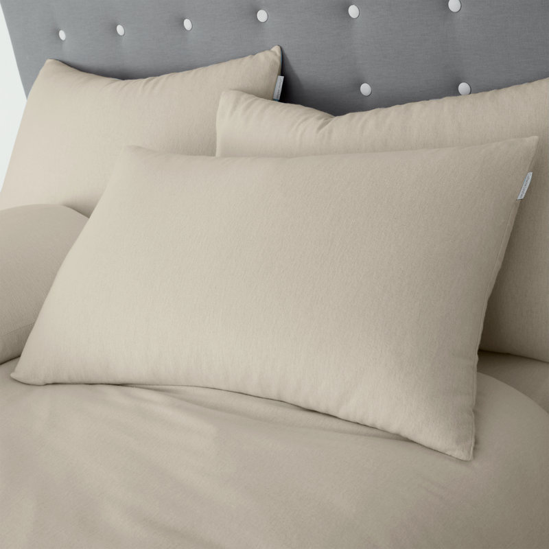 Brushed Cotton Duvet Cover Set, Cream,  Single - 1 Standard Pillowcase