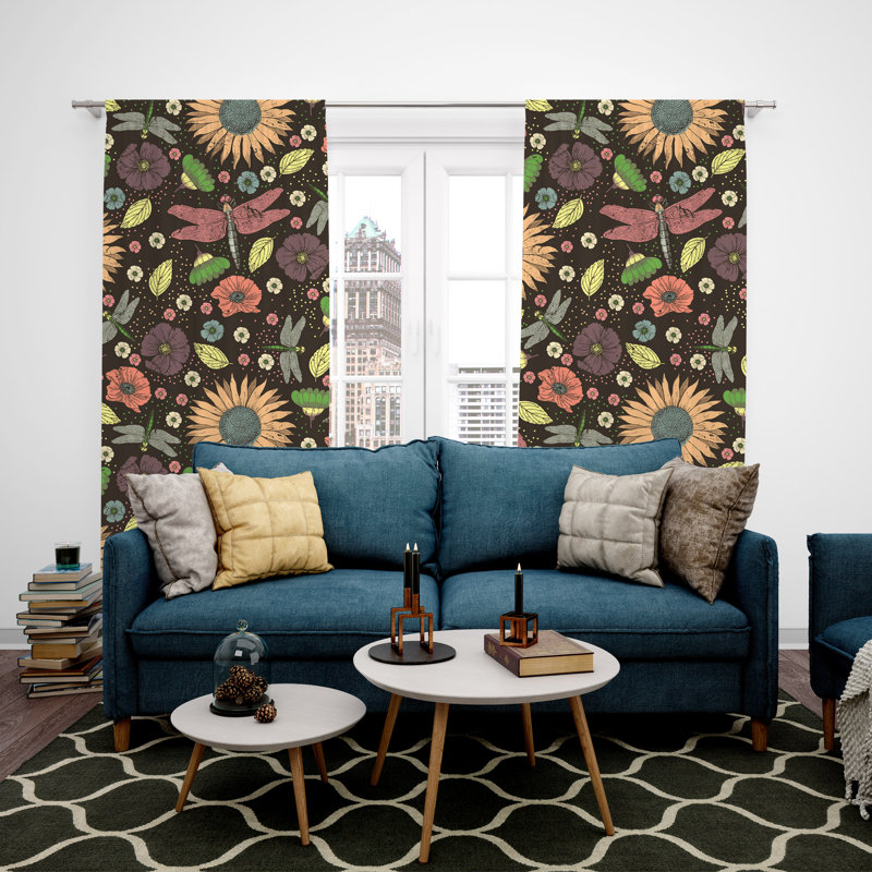 Dohalick Room Darkening Curtain Pair, 40" W x 61" L