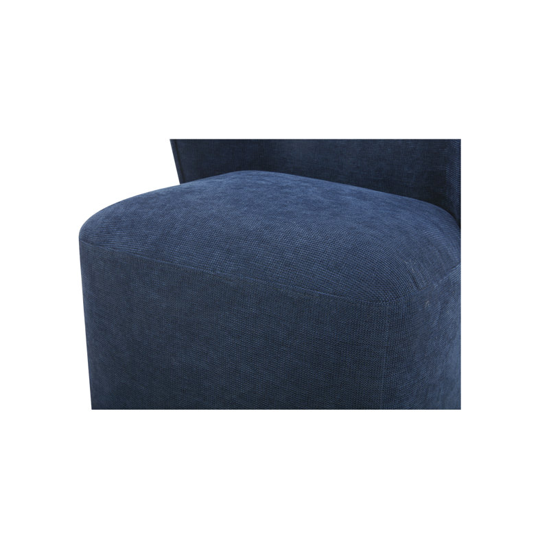 Angeliah Upholstered Parsons Chair, Midnight Navy