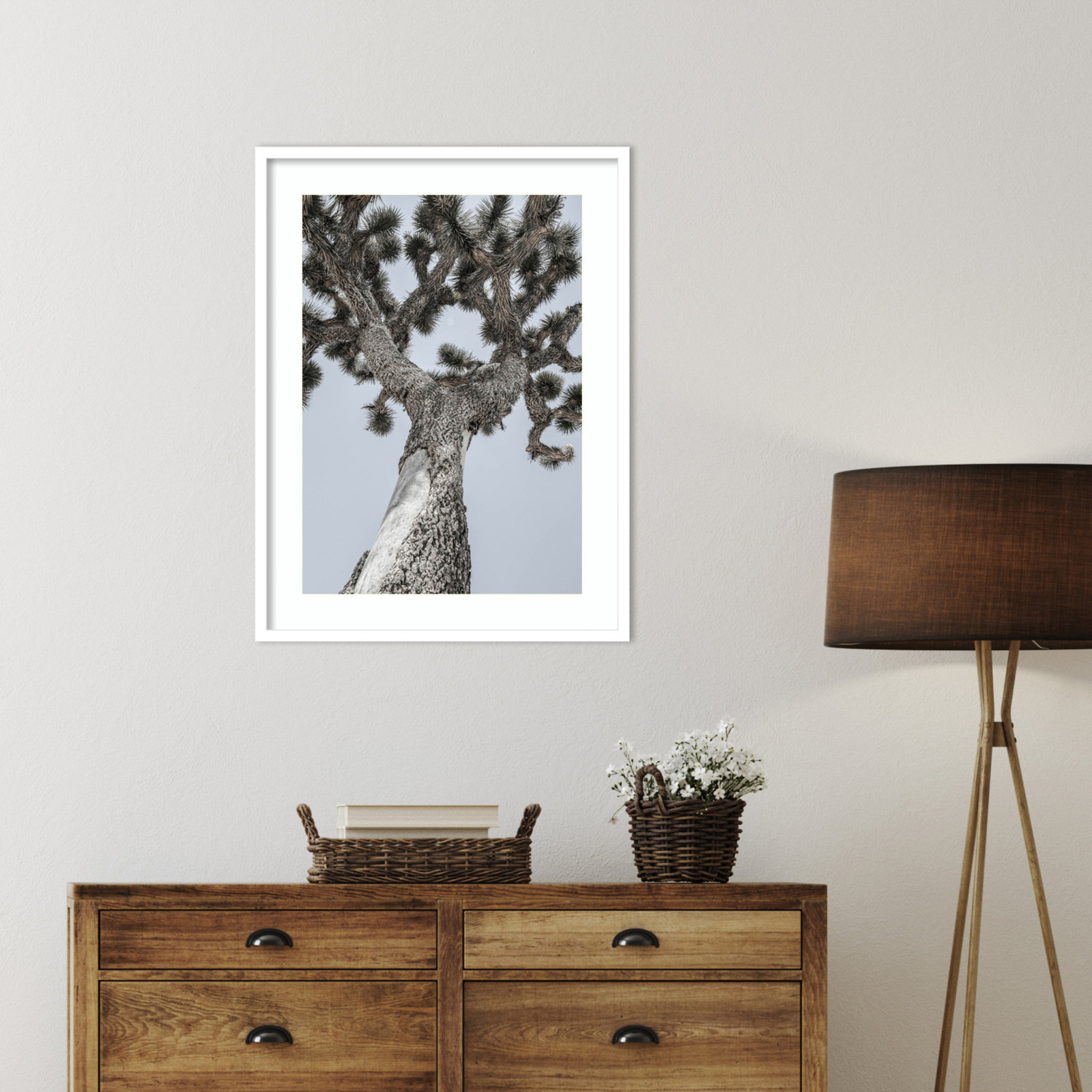 Daisey "Joshua" Print by Shot by Clint, White, 33" H x 25" W