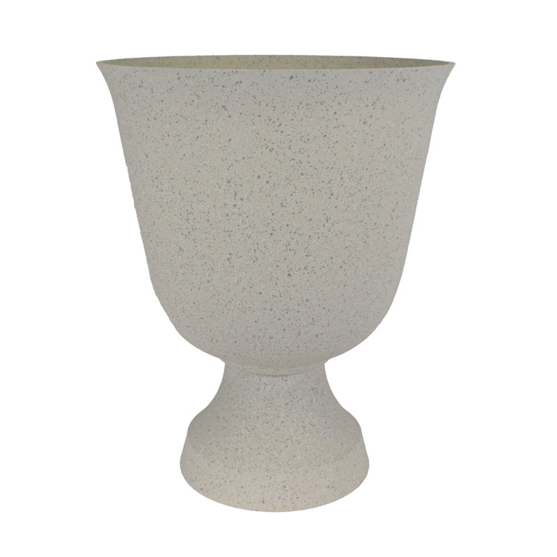 Taniyla Urn Planter, White Lime Stone, 22" H x 19" W x 19" D
