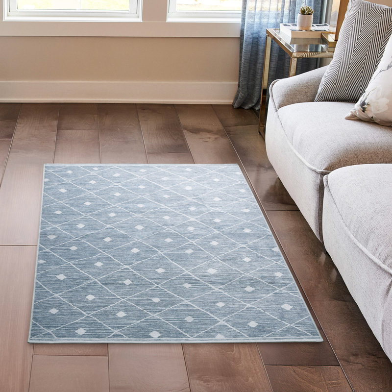 Wyatt & Ash Seta Machine Washable Imagine Printed Chenille Rugs 1-Piece, Rectangle 5' x 3'