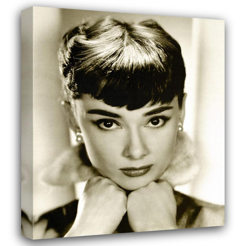 Audrey Hepburn - sépia, H 24 po x l 20 po