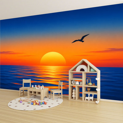 Papier peint adhésif auto-adhésif moderne pour la chambre à coucher L 69 po x l 96 po Peel and Stick