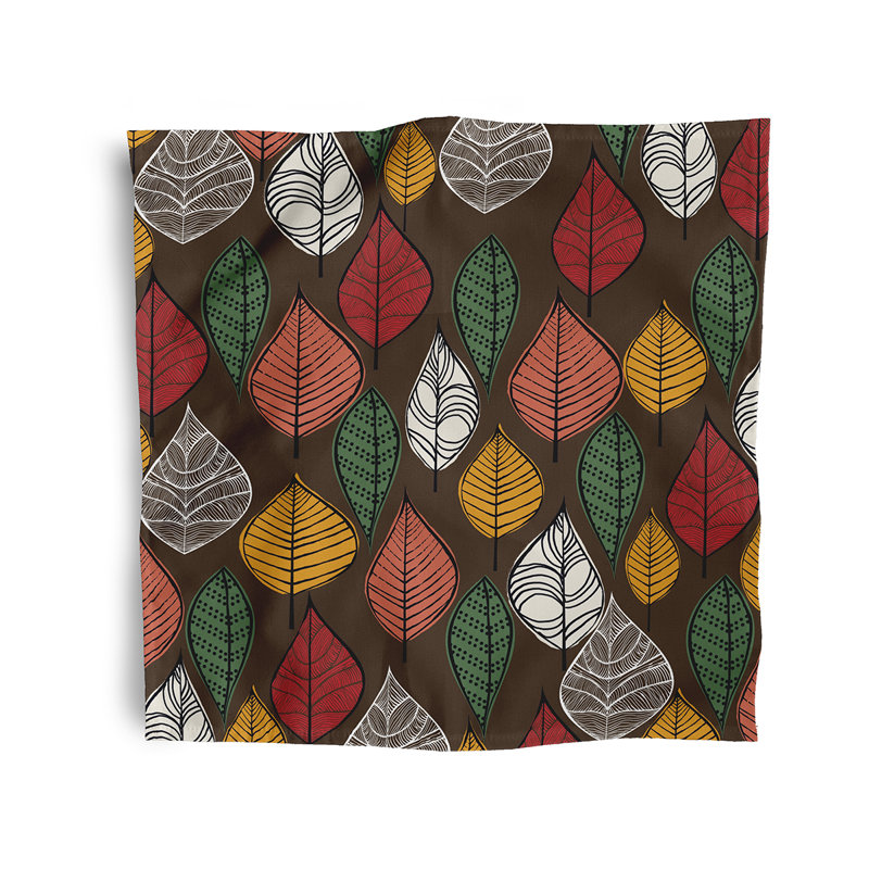 Chelliah Polyester Modern & Contemporary Napkins, Brown