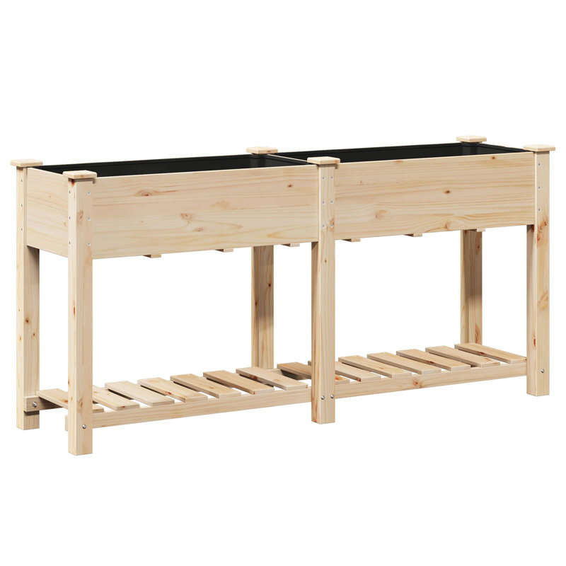 Sapin en bois massif Vidaxl, H 30,1 po x l 63,4 po x P 17,7 po