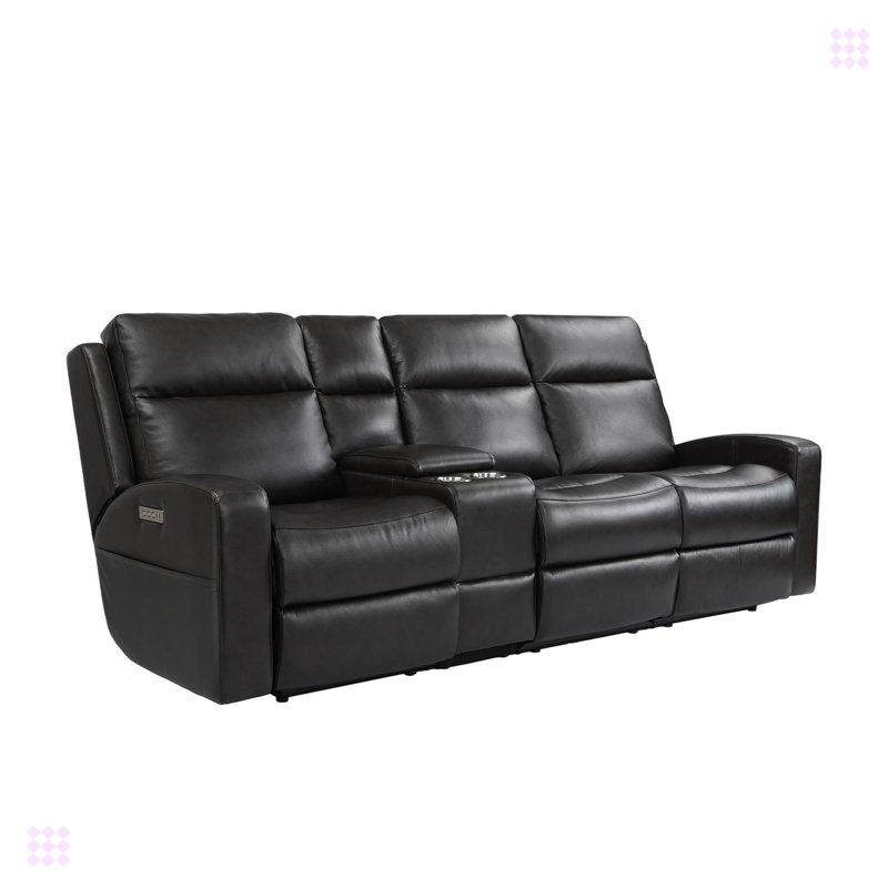 100.05'' Leather Reclining Sofa