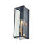 Black 14.25 inch black and glod iron finish wall sconce