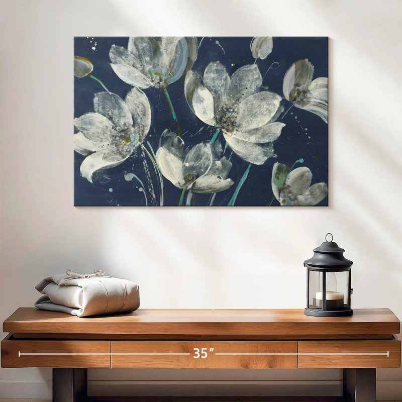 Avery Translucent Garden With Light Blue, 16" H x 24" W