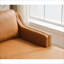 Canapés modulaires | 94,5 pouces style Mid-Century moderne en forme de L | Chaise droite | Pour le salon et le bureau | cuir véritable | Brun clair-1406023023-1406023021