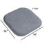 Coussin de chaise en mousse viscoélastique antidérapante 16 po x 16 po Alexis-112466856-112466860