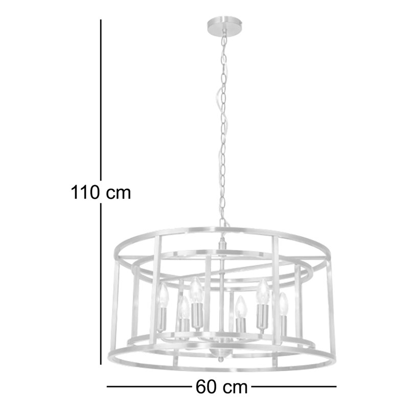 Stillmore 6 - Light Lantern Pendant, Antique Brass
