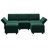 Alyciana U-Shaped Upholstered Sectional Couch Apartment Modular Sofa with Storage Ottoman-1228096508