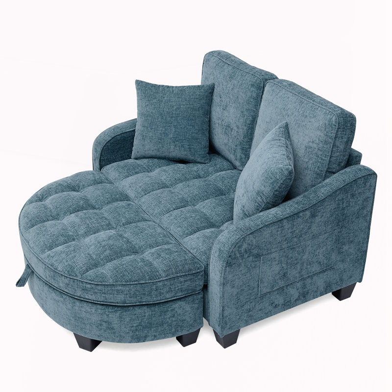 Canapé pour salon, bureau, appartement, Bleu