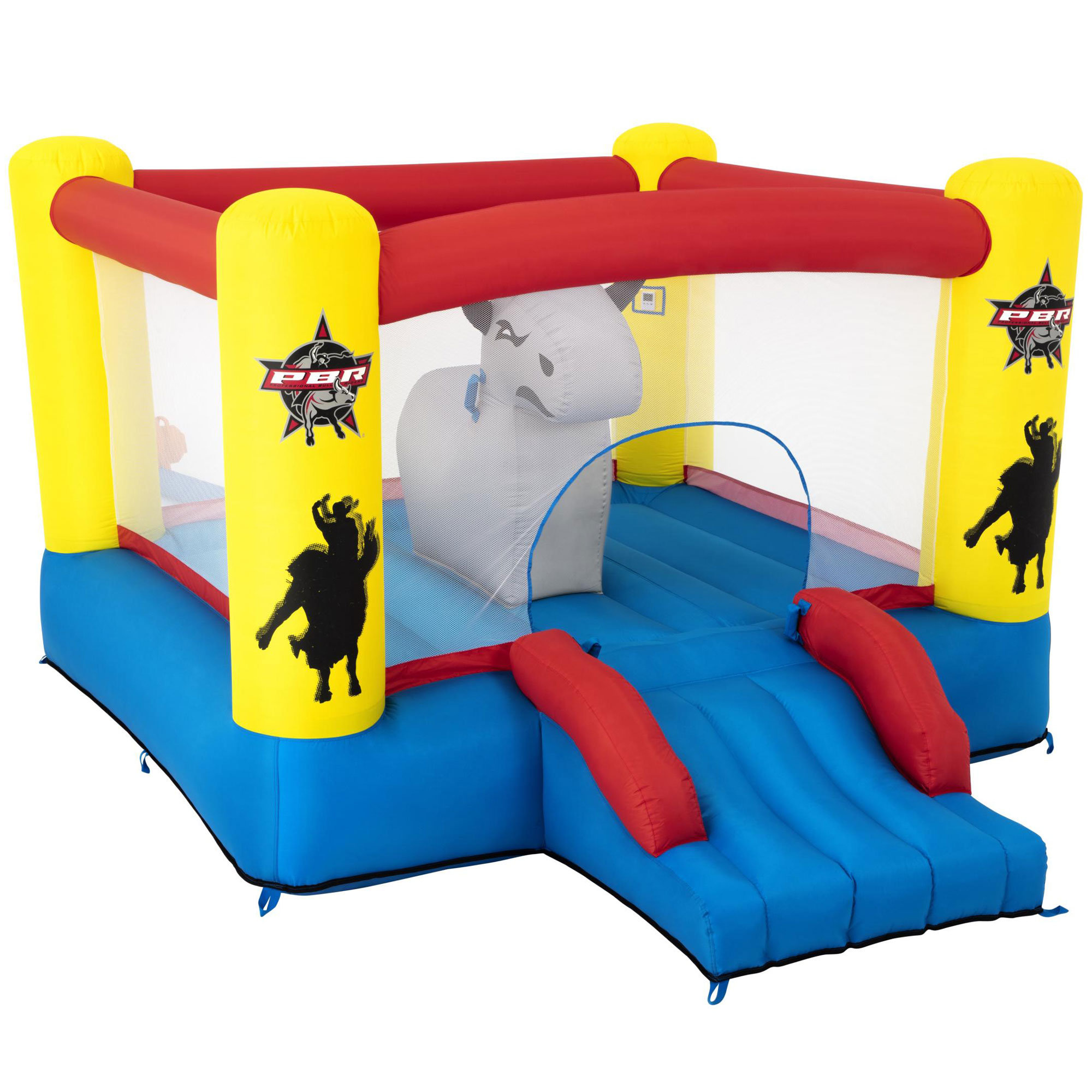 Bestway Brave the Bull Indoor or Outdoor Inflatable Bounce House with ...