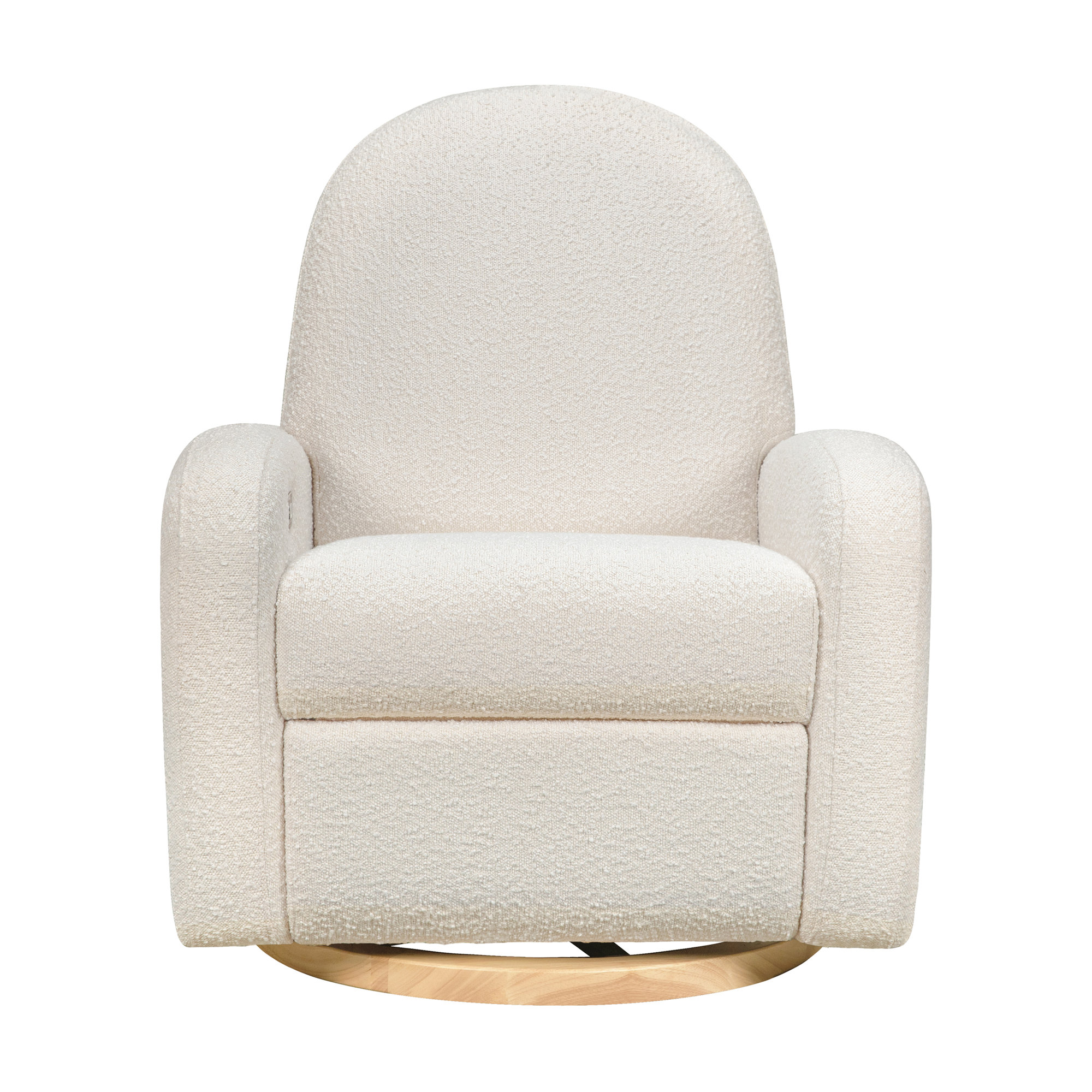 Nami Swivel Glider Power Recliner, Ivory Boucle