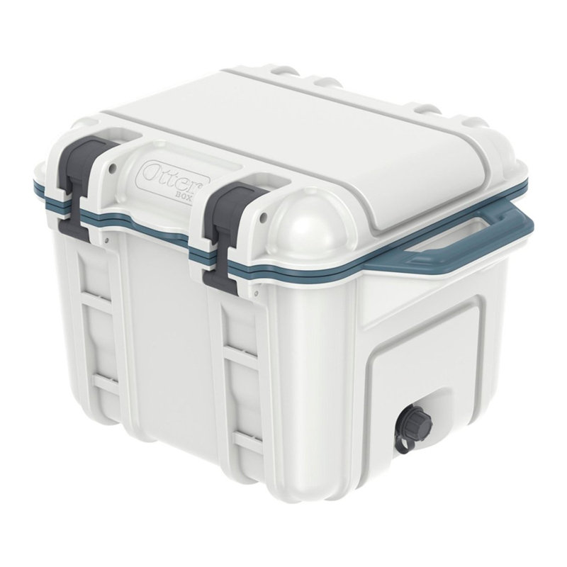 Refroidisseur d’extérieur résistant aux entreprises 25 qt., Blanc