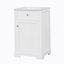 Meuble-lavabo de 20 po avec lavabo, armoire de salle de bain avec porte à fermeture douce, support de rangement et tablette réglable, blanc (ancien numéro de référence: WF531249AAK)-500285125