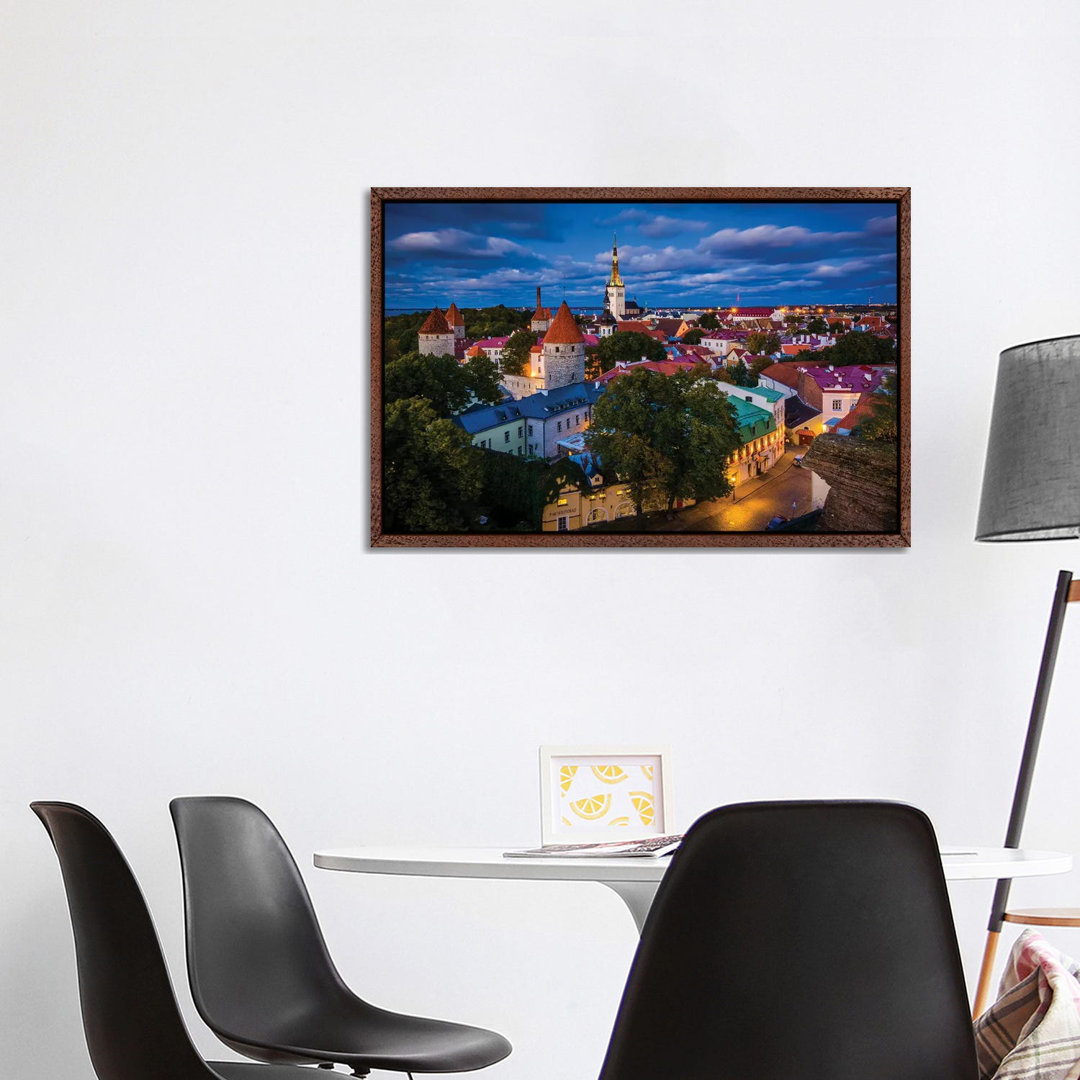 Old Town At Night by Jon Bilous - Gallery-Wrapped Canvas Giclée