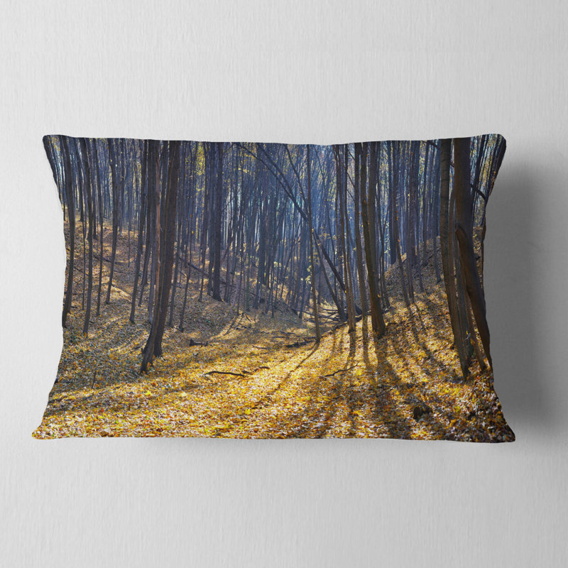 Coussin lombaire en bois d’automne épais