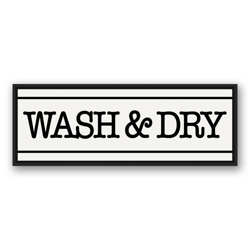 " Wash And Dry Sign "