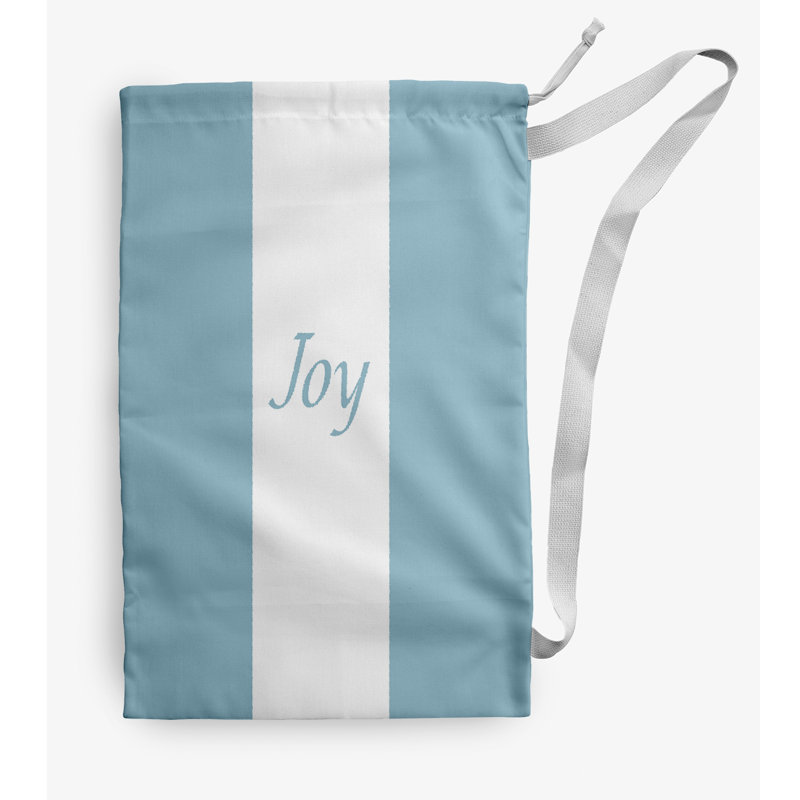 Fabric Laundry Bag with Handles, Small (29" H x 18" W), Blue