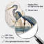 «Heron By The Waterside Watercolor II», art mural en forme de poire héron animaux-1516865887