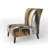 Bengal Tiger Eyes - Modern Upholstered Slipper Chair