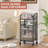 4-Tier Rolling File Cart With Hanging File Sorter, Mobile File Cabinet With Drawer For Home Office