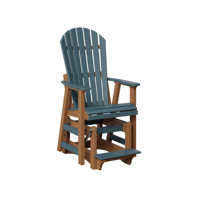 Fauteuil coulissant simple berlinois berlinois, Slate Top/Antique Mahogany Base