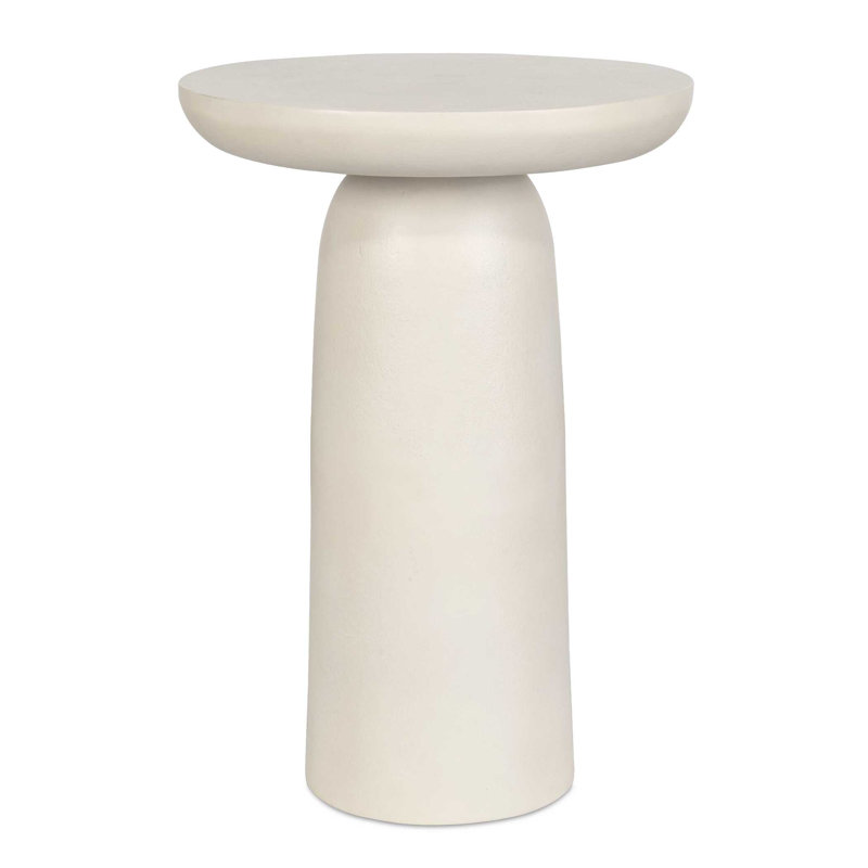  Table d'appoint d'extérieur blanche Joppa, Blanc