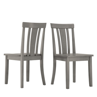 Chaise d'appoint en bois massif H 17,15 po Plympton