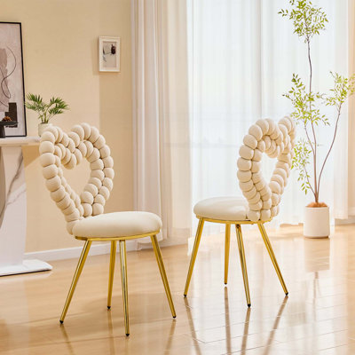 Fauteuil d'appoint unique capitonné à bulles
