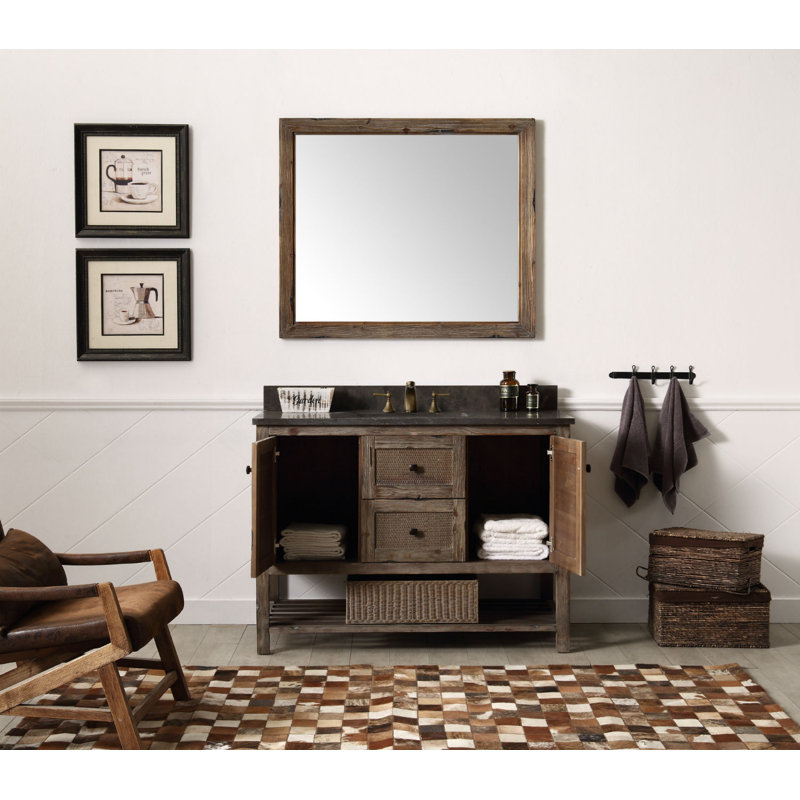 48'' Single Bathroom Vanity with Marble Top
