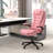 High Back Vibration Massage Office Chair With 6 Vibration Points, Heated Reclining PU Leather Computer Chair With Armrest And Remote-1787121187