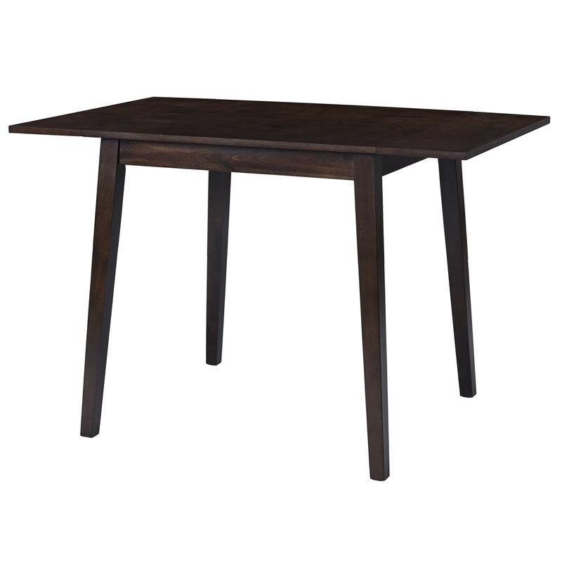 29"- 45" Extendable Dining Table for 4, Folding Kitchen Table with Rubberwood Legs