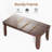 70.87" Farmhouse Dining Table for 6-8 People, Long Wooden Kitchen Table with Sturdy Frame & Rustic Brown Finish, Rectangular Dinner Table for Dining Room, Kitchen, Conference Room, Brown