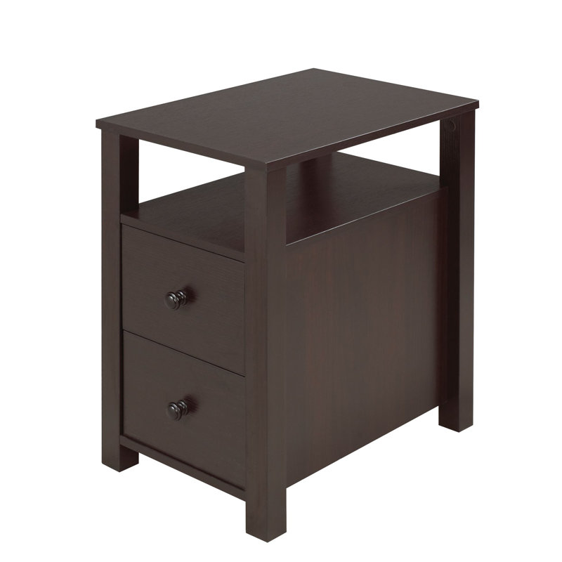 Adino Accent Table, Dark Cherry